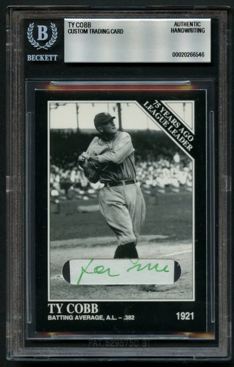 Ty Cobb HANDWRITTEN WORDS 