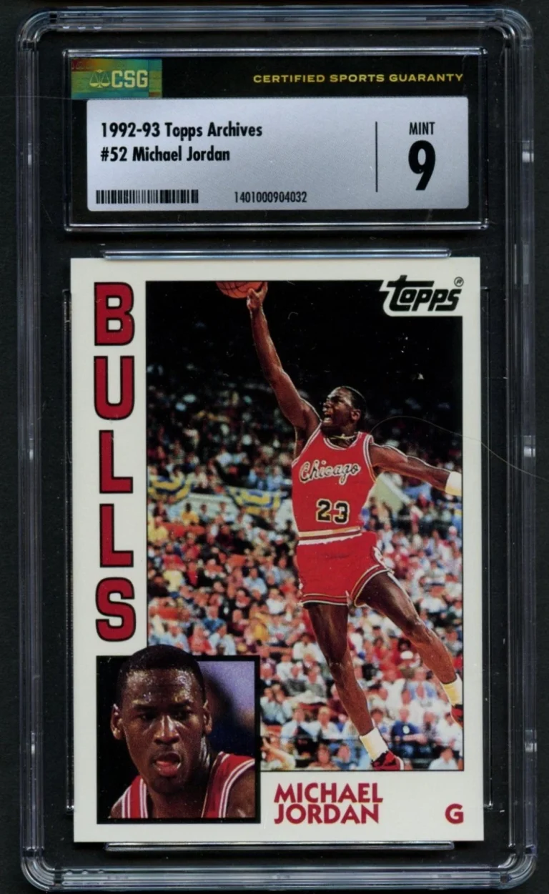 Michael Jordan #52 Topps Archives 1992-93 Chicago Bulls Basketball Card CSG 9