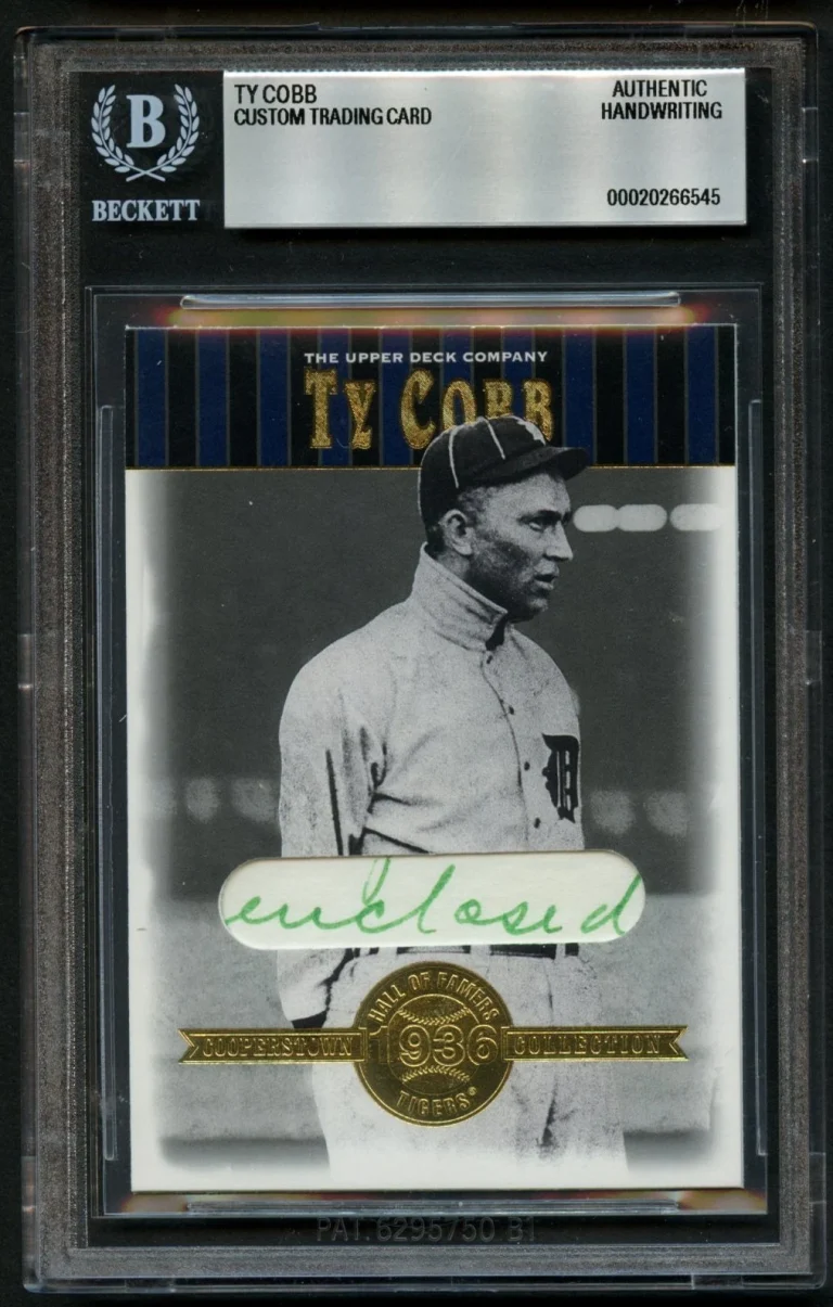 Ty Cobb HANDWRITTEN WORD 