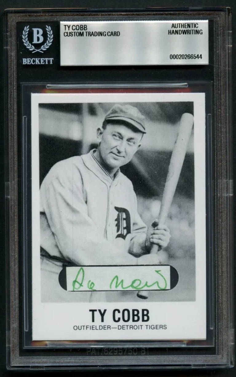 Ty Cobb HANDWRITTEN WORDS 