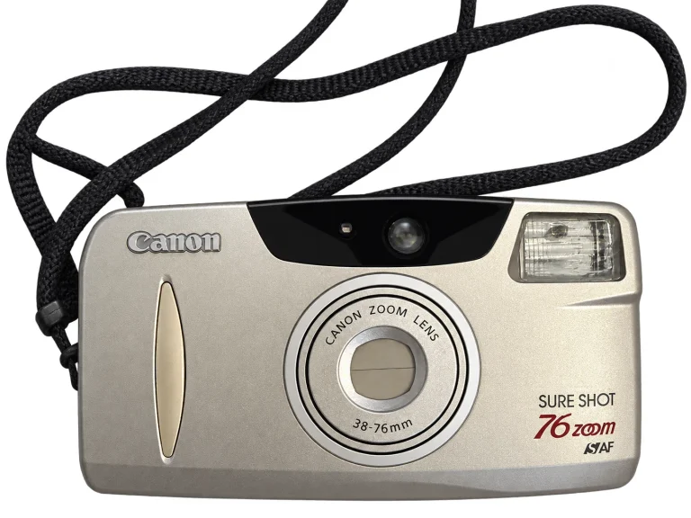 Canon Sure Shot 76 Zoom 35mm Film Camera 38-76mm Point & Shoot Vintage