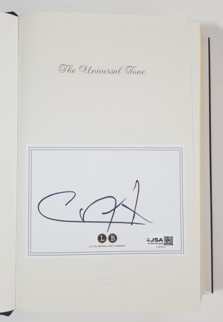 Carlos Santana SIGNED The Universal Tone 1st Ed HC Book #2 JSA COA Autographed