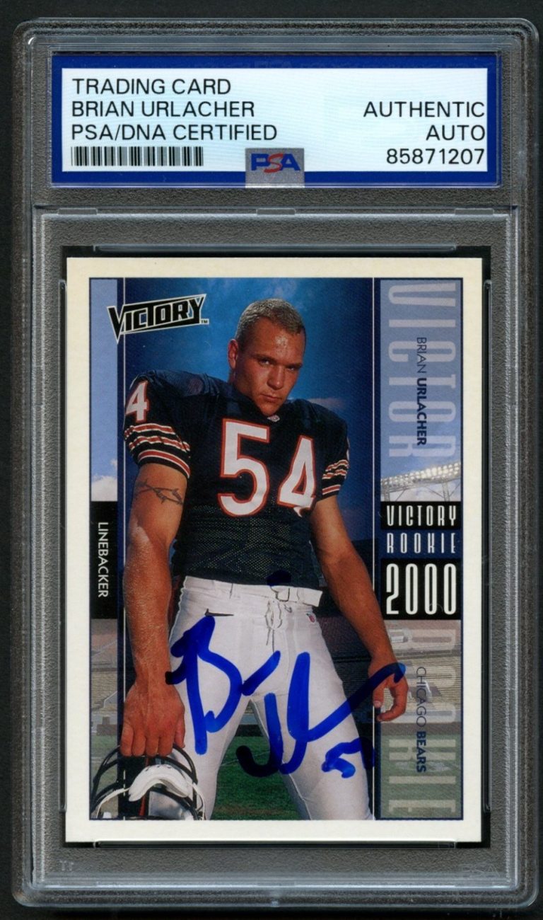 Brian Urlacher #274 signed autograph Chicago Bears 2000 Upper Deck PSA Slabbed