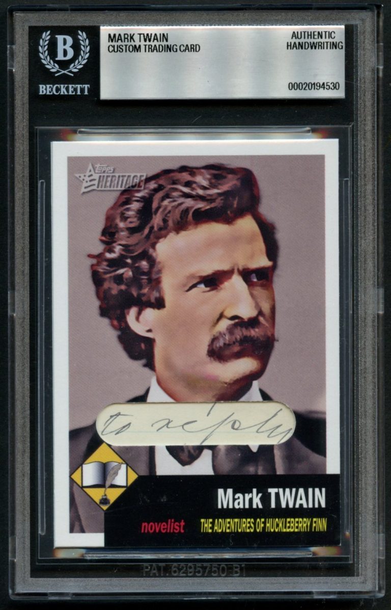 Mark Twain HANDWRITTEN WORD 