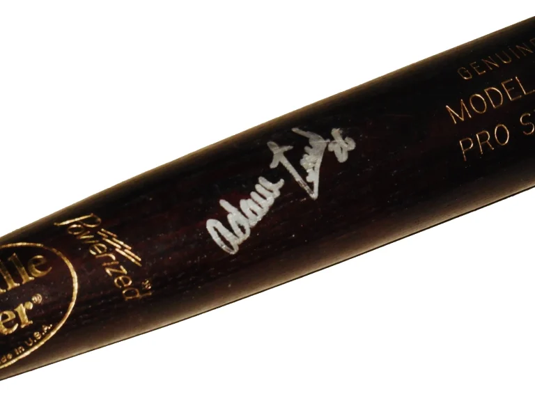 ADAM LIND AUTOGRAPHED BAT (TORONTO BLUE JAYS) - Spring Training Used Bat!