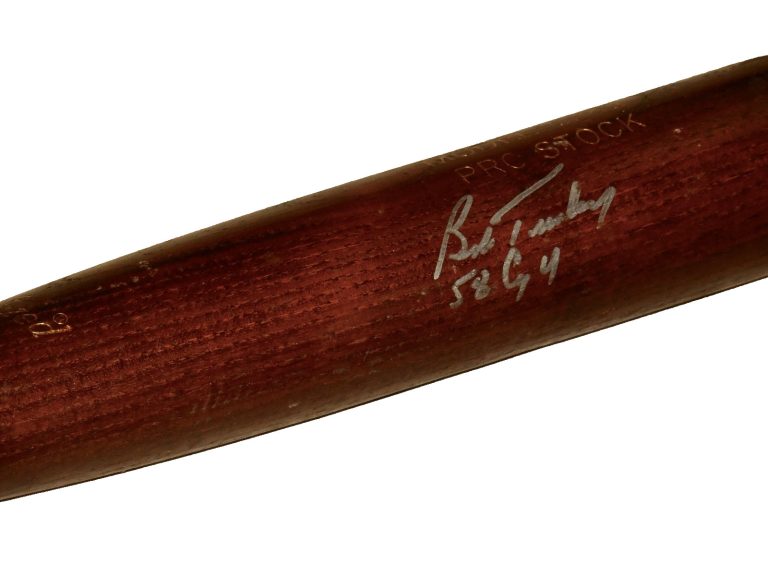 BOB TURLEY AUTOGRAPHED BAT (NEW YORK YANKEES) - Spring Training Used Bat!