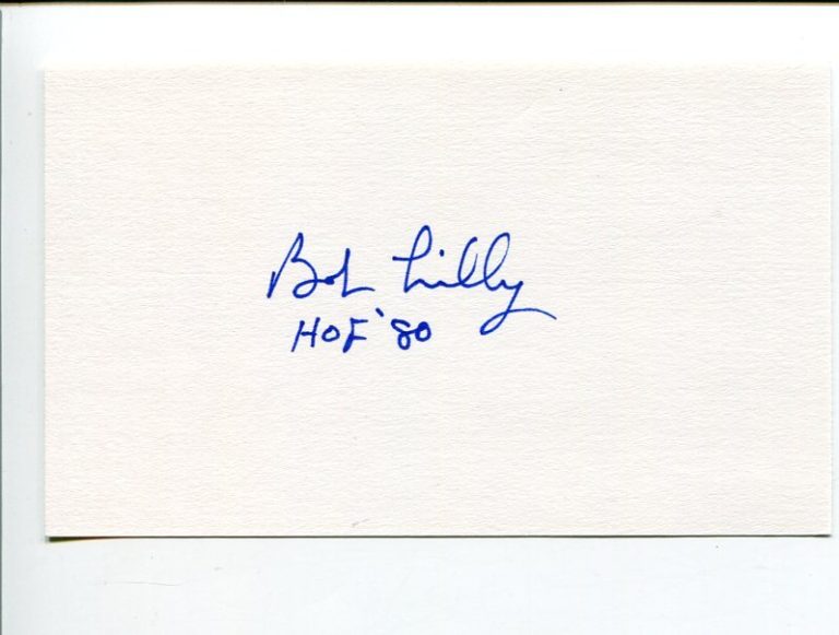 Bob Lilly Dallas Cowboys Texas Christian TCU Legend HOF Signed Autograph