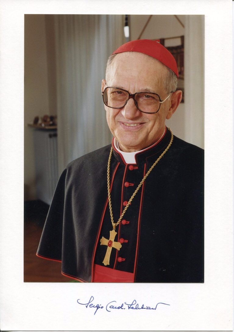 Roman Catholic Cardinal Italian Sergio Sebastiani Clergy Signed Autograph Photo
