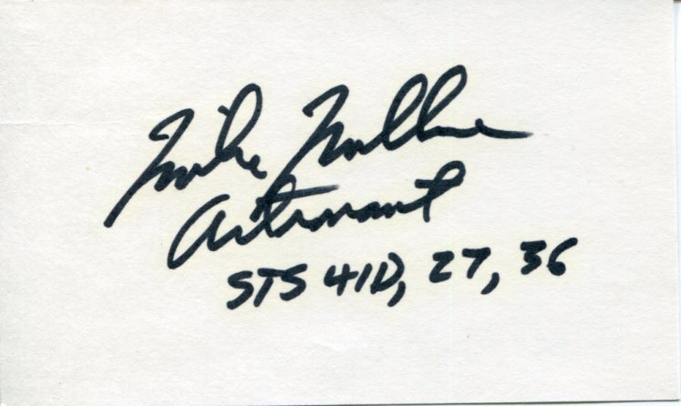 Mike Mullane STS NASA Astronaut Space Signed Autograph