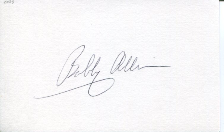 Bobby Allison NASCAR 50 Greatest Driver HOF Daytona 500 Winner Signed Autograph