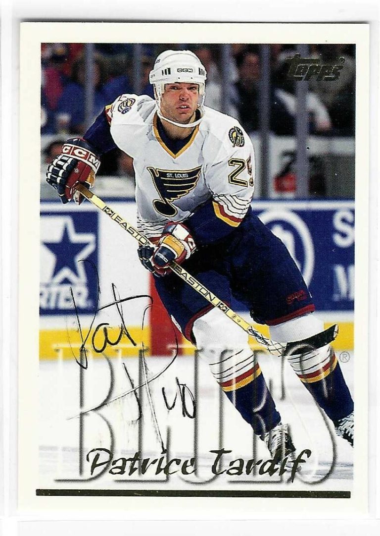 Patrice Tardif Signed 1995/96 Topps Card #172
