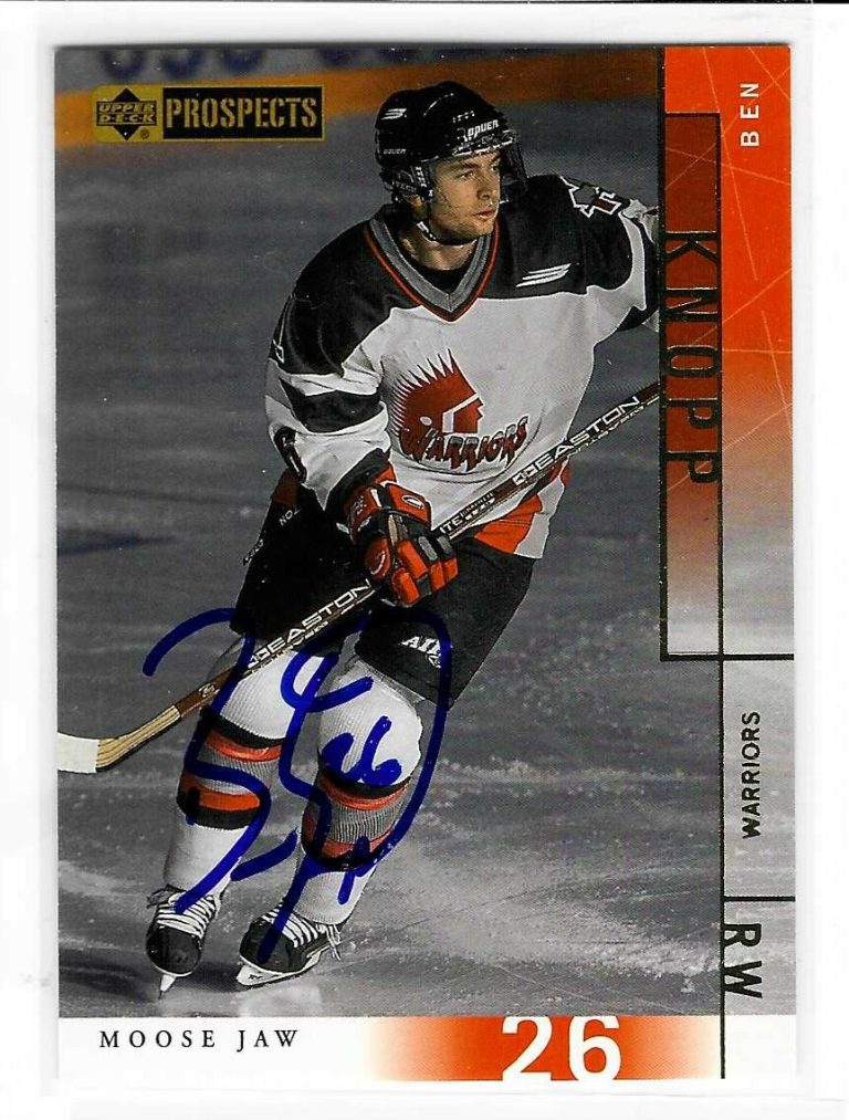 Ben Knopp Signed 2000/01 Upper Deck CHL Prospects Card #57