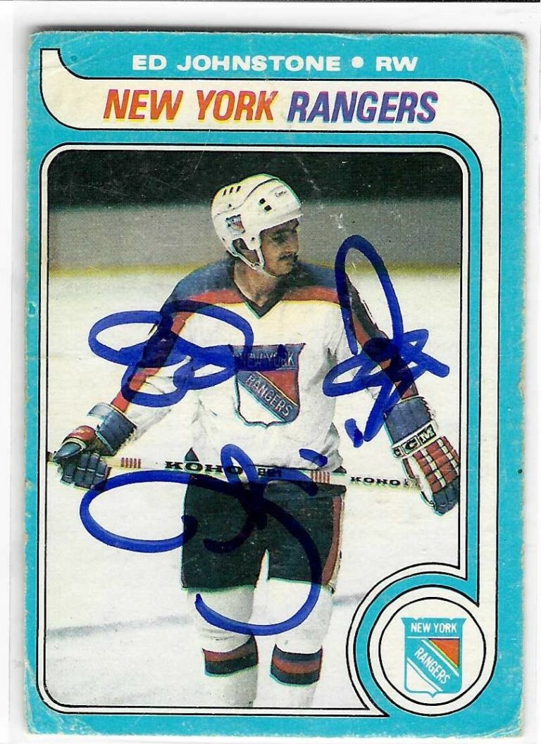 Ed Johnstone Signed 1979/80 O-Pee-Chee Card #179