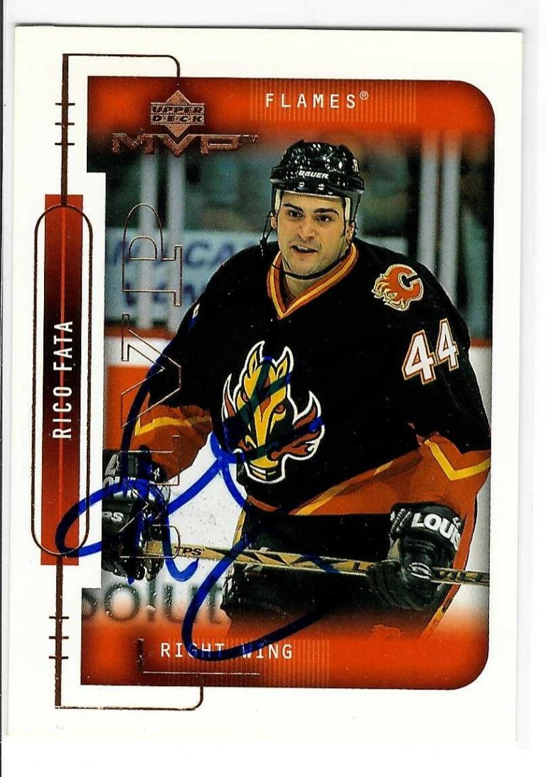 Rico Fata Signed 1999/00 Upper Deck MVP Card #34