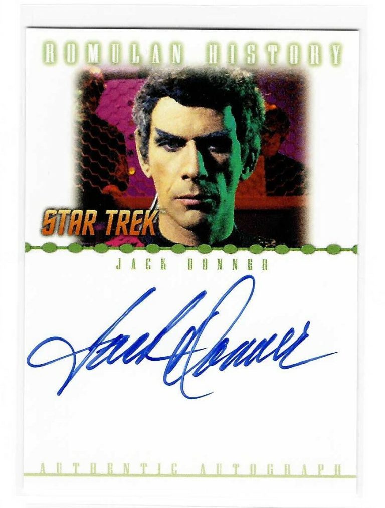 Jack Donner As Subcommander Tal Star Trek Authentic Autograph Card RA6