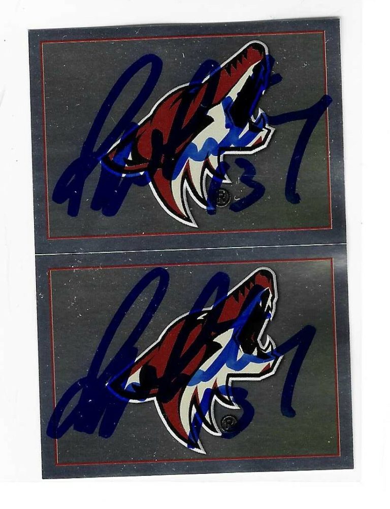 Ray Whitney Signed 2012/13 Panini Phoenix Coyotes Sticker Card