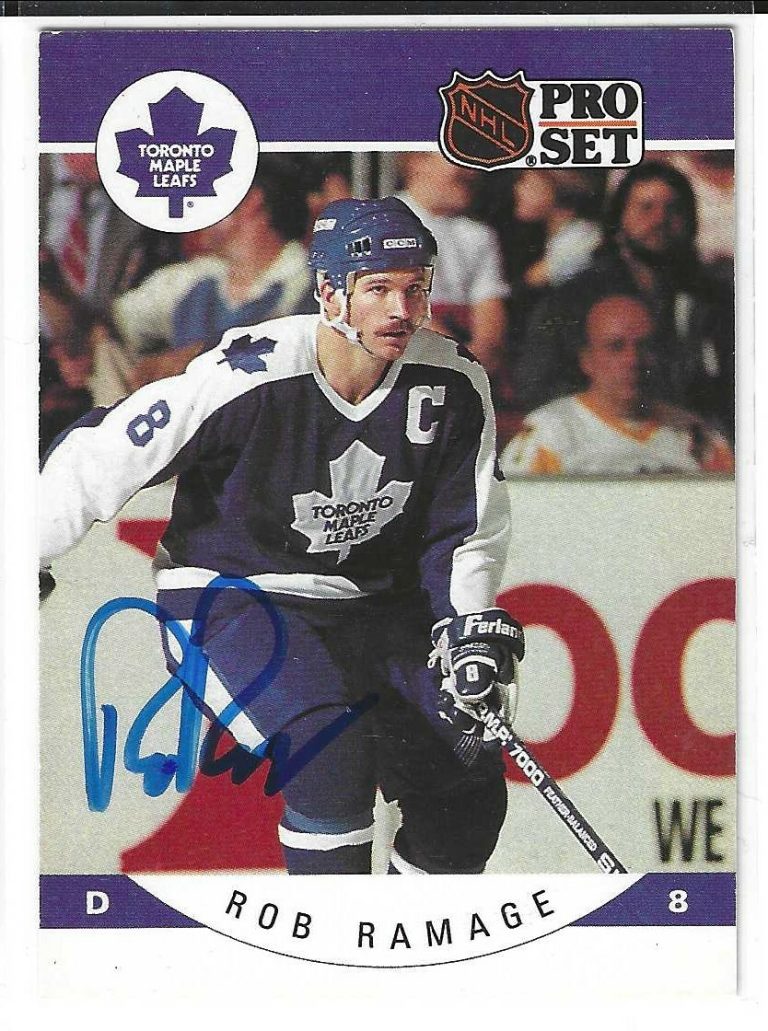 Rob Ramage Signed 1990/91 Pro Set Card #288