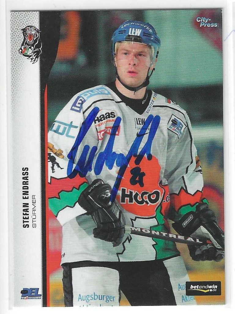 Stefan Endrass Signed 2005/06 City Press Premier Card #26