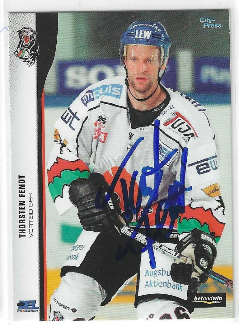 Thorsten Fendt Signed 2005/06 City Press Premier Card #36