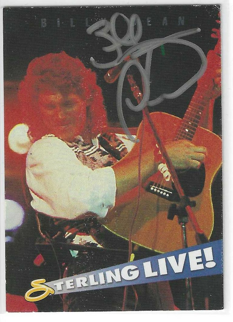 Billy Dean Signed 1993 Sterling Live Card #147