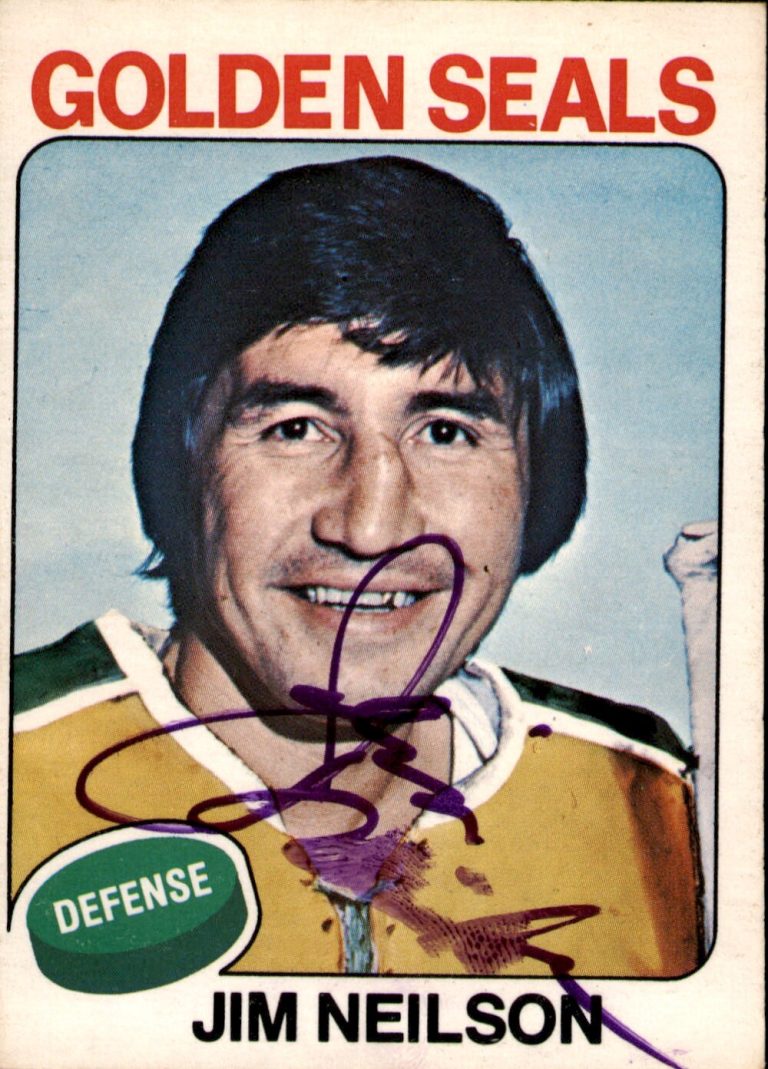 Jim Neilson Signed 1975-76 O-Pee-Chee Card #270 California Golden Seals