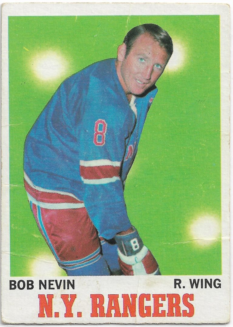 Bob Nevin 1970-71 Topps Card #60 New York Rangers