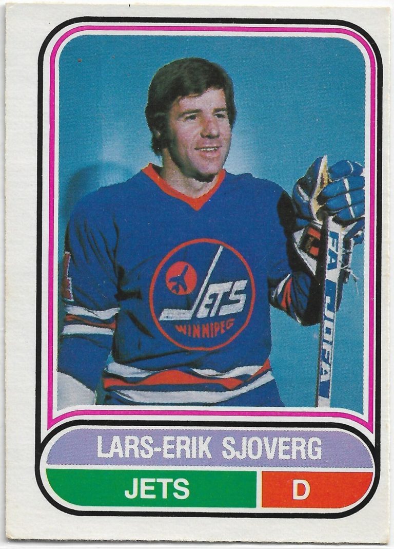 Lars-Erik Sjoberg 1975-76 O-Pee-Chee WHA Card #109 Winnipeg Jets