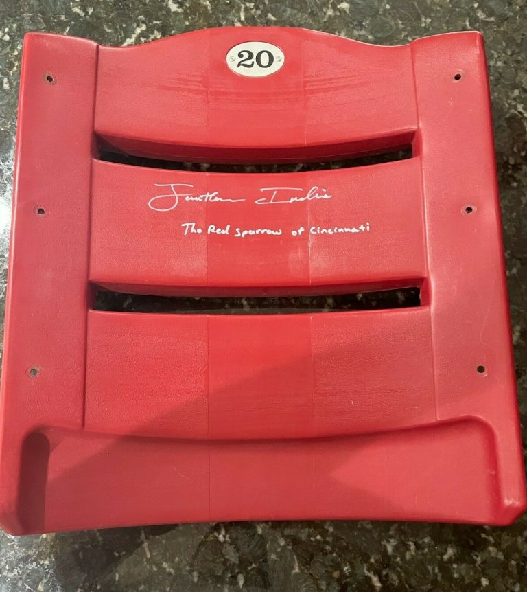 Jonathan India Signed Auto Reds GABP Seat Back JSA W COA + HOLO Red Sparrow Ins.