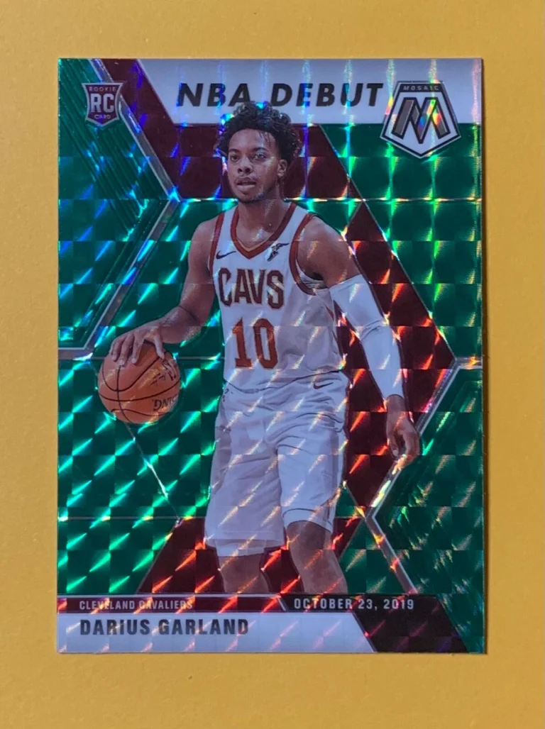 2020 PANINI MOSAIC DARIUS GARLAND NBA DEBUT GREEN MOSAIC #262 CAVALIERS