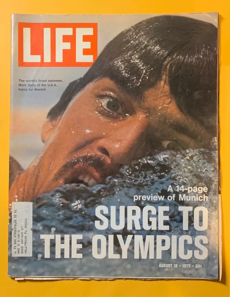 AUGUST 18, 1972 LIFE MAGAZINE MARK SPITZ SURGE TO THE OLYMPICS