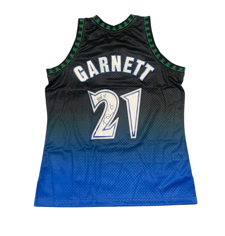 Kevin Garnett Signed Auto M&N Swingman Timberwolves Jersey w/ HOF 2020 PSA COA