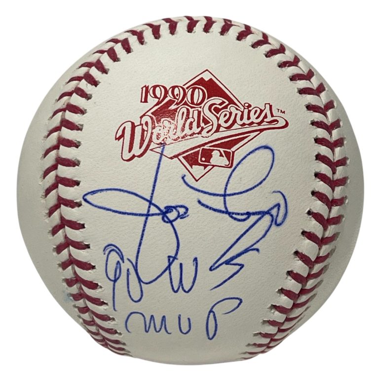Jose Rijo Signed 1990 World Series ROMLB Baseball w/ 90 WS MVP PSA COA Reds