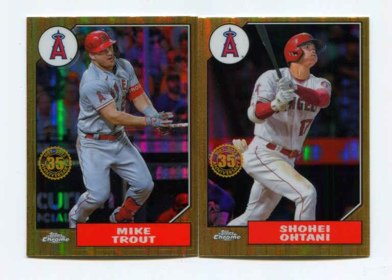 2022 Topps Chrome 1987 Baseball Refractor Insert Base (19) Card Set - FREE SHIP