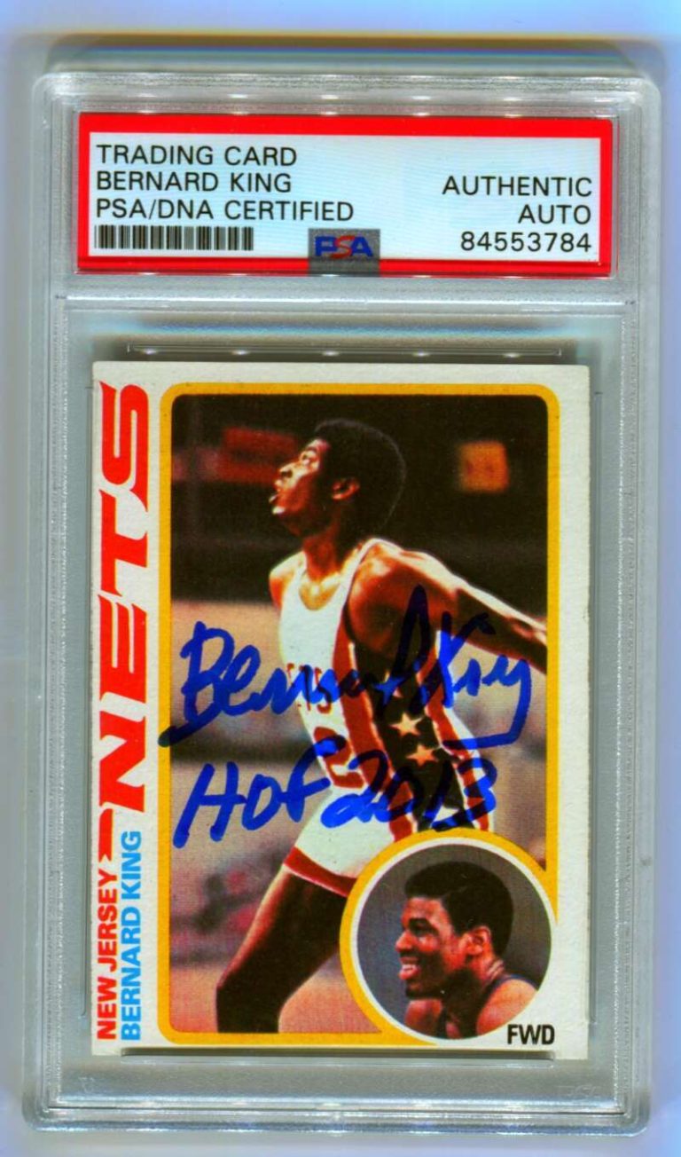 Bernard King 1978-79 Topps Basketball #75 HOF 2013 Rookie RC Signed Auto PSA DNA