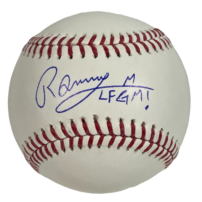Ronny Mauricio Signed Autographed ROMLB Baseball w/ LFGM! JSA COA Mets