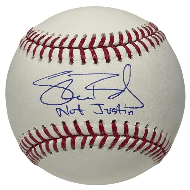 Shane Bieber Signed ROMLB Baseball w/ Not Justin Beckett BAS COA Guardians