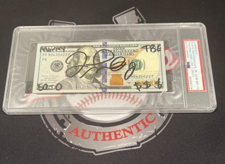 Floyd Mayweather Jr Signed $100 Bill US Currency x4 Inscriptions PSA 10 Auto A
