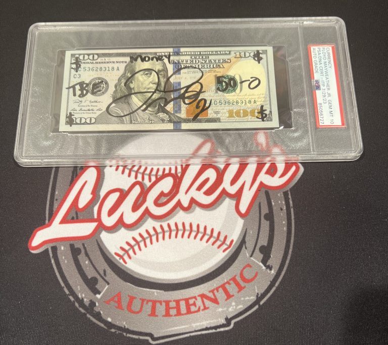 Floyd Mayweather Jr Signed $100 Bill US Currency x4 Inscriptions PSA 10 Auto B