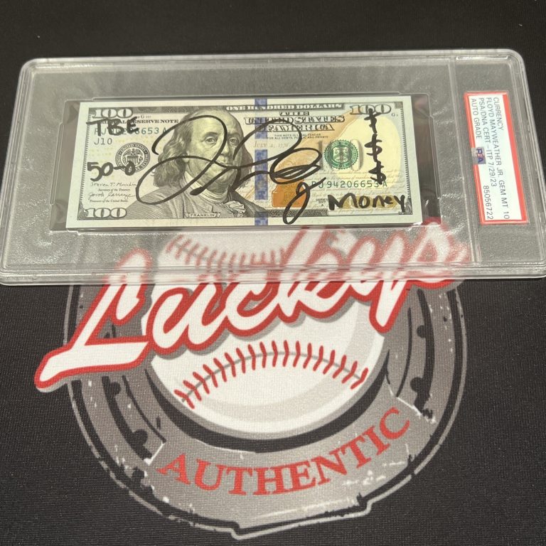 Floyd Mayweather Jr Signed $100 Bill US Currency x4 Inscriptions PSA 10 Auto F