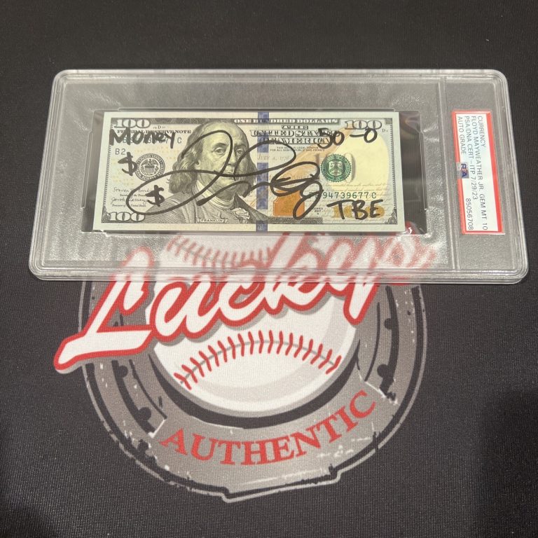 Floyd Mayweather Jr Signed $100 Bill US Currency x4 Inscriptions PSA 10 Auto J