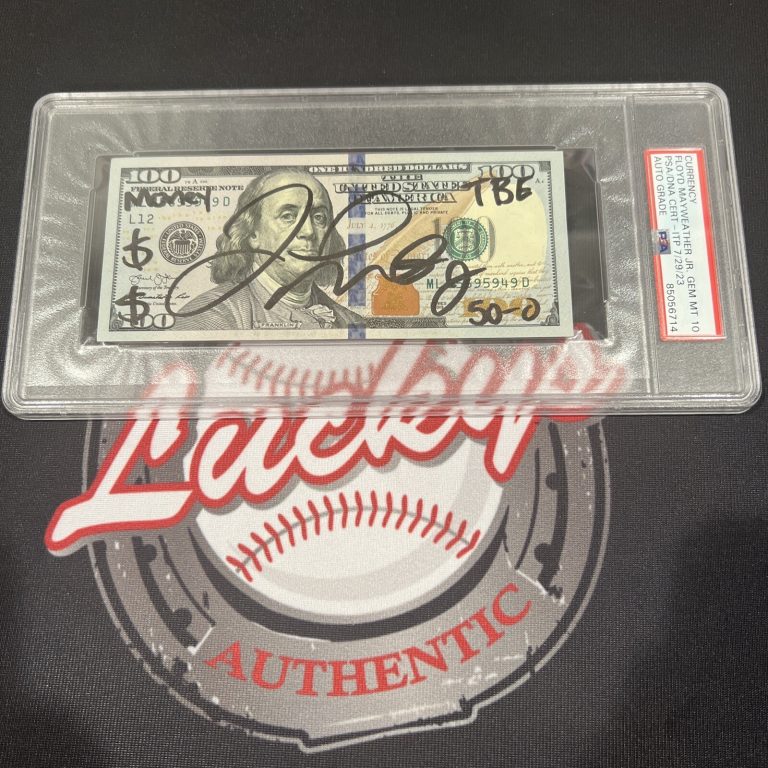 Floyd Mayweather Jr Signed $100 Bill US Currency x4 Inscriptions PSA 10 Auto M