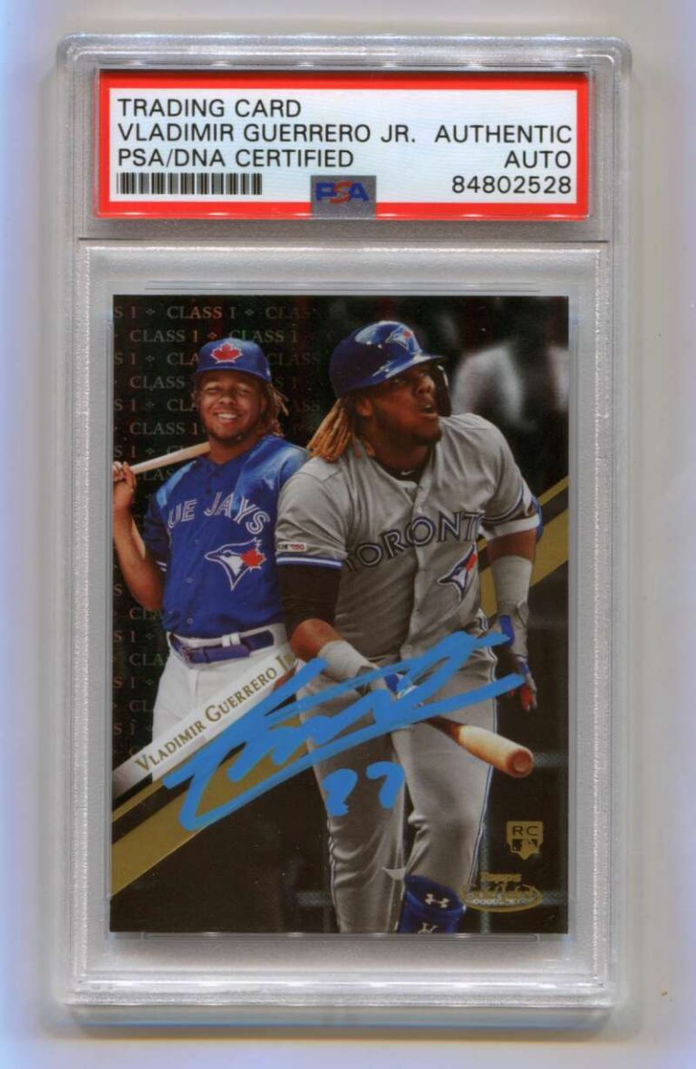 Vladimir Guerrero Jr 2019 Topps Gold Label Class 1 Black RC Signed PSA Auto