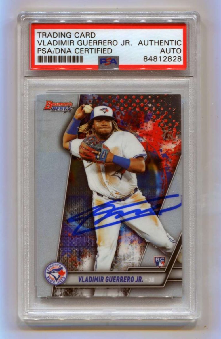 Vladimir Guerrero Jr 2019 Bowman's Best 26 Rookie RC Signed PSA Authentic Auto