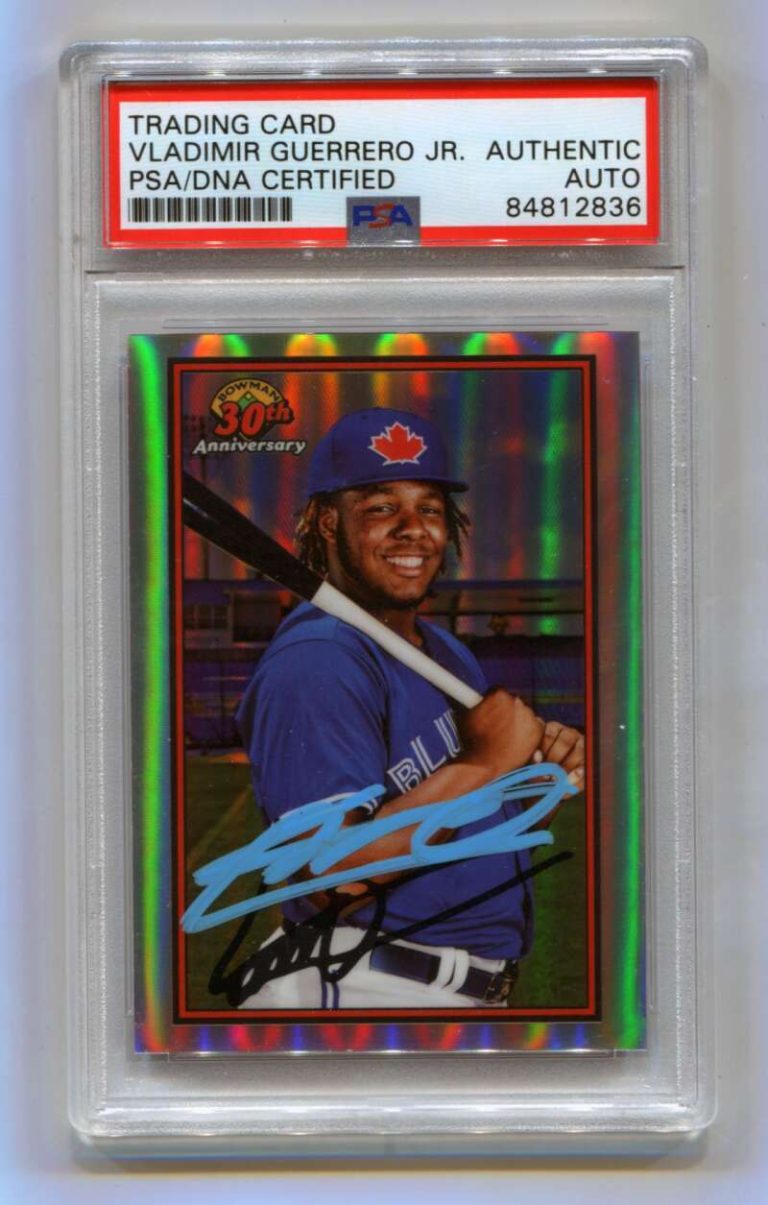 Vladimir Guerrero Jr 2019 Bowman Chrome 30th Retro Refractor RC Signed PSA Auto
