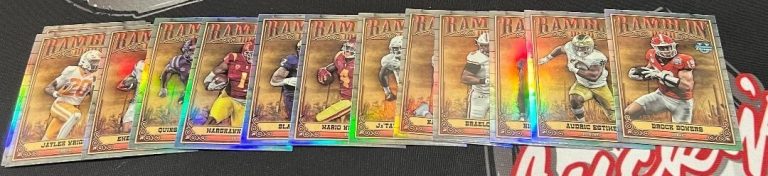 2023 Bowman University Chrome Ramblin Man Refractor Complete 15 Card Insert Set