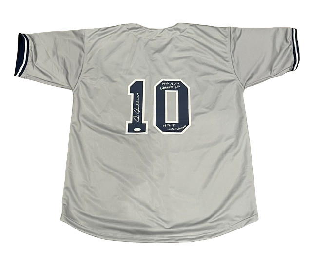Chris Chambliss Signed Custom Jersey NY Yankees w/ 2x WS Walk off JSA COA
