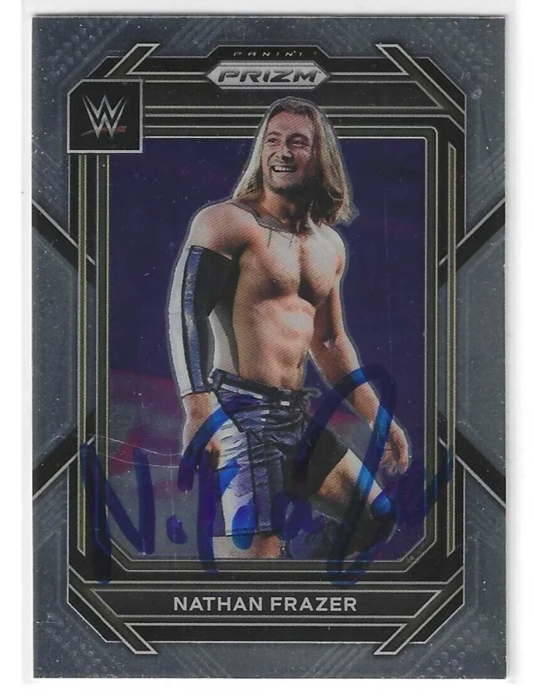 Nathan Frazer Signed 2023 Panini Prizm Base WWE NXT Card #160