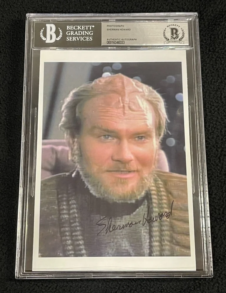 Sherman Howard Signed Beckett Certified 5x7.5 Photo Star Trek TNG