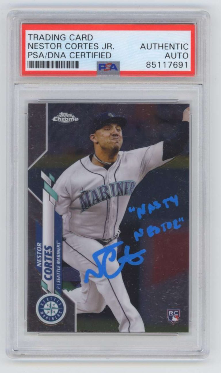 Nestor Cortes 2020 Topps Chrome Update Signed Auto RC PSA DNA Authentic NASTY