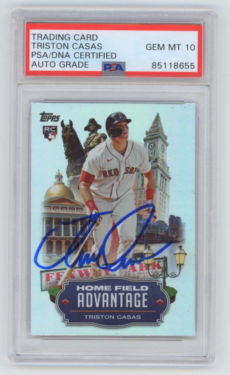 Triston Casas 2023 Topps Series One Home Field Advantage RC Signed PSA 10 Auto